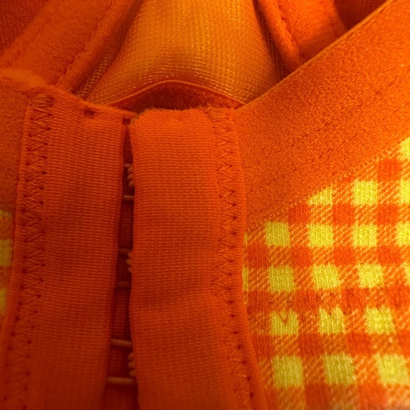 Cacique yellow and orange gingham unlined underwire bra size 38C - Picture 7 of 10